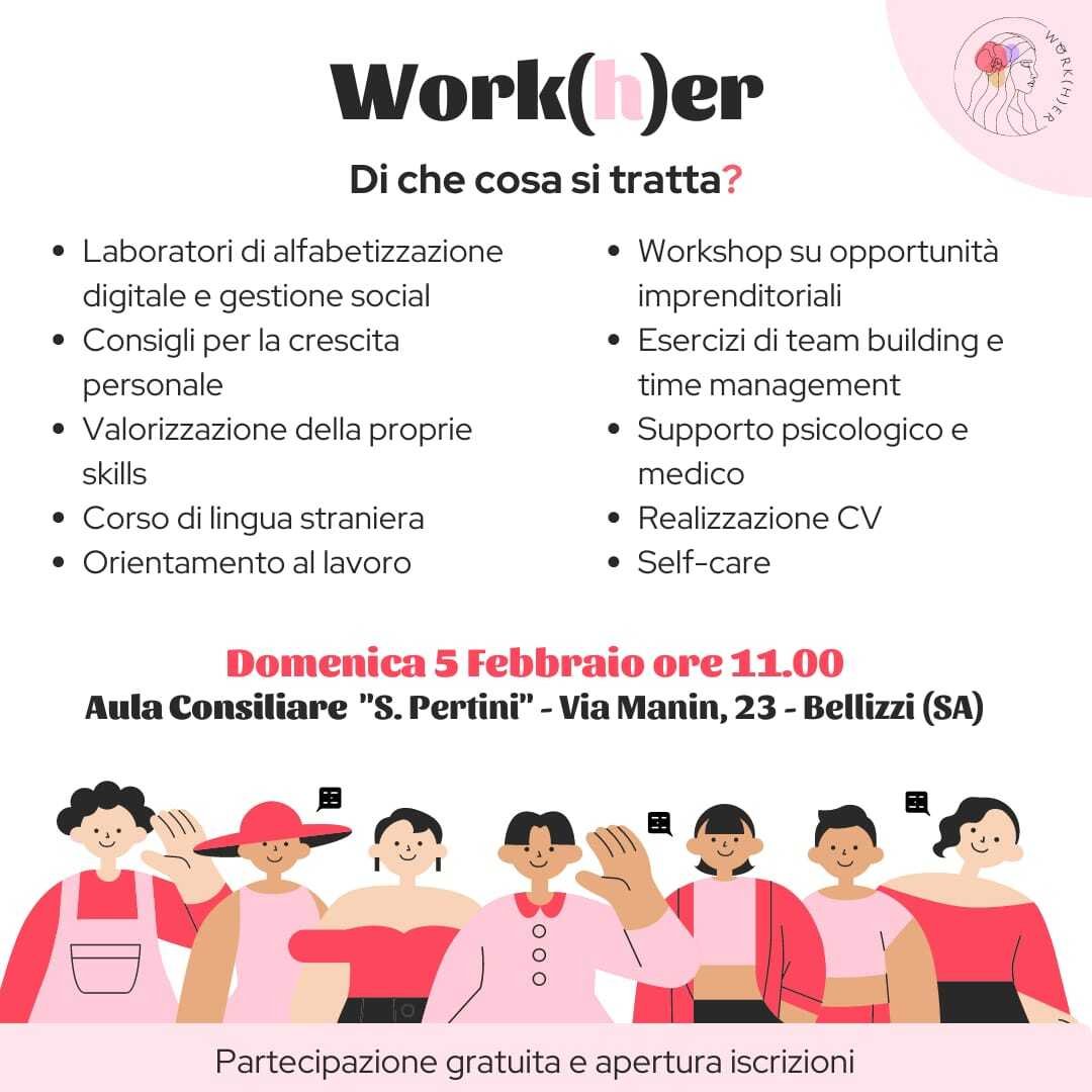 Work(h)er, progetto d'inclusione lavorativa per le donne