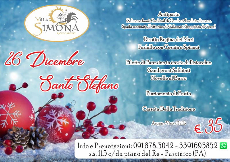 26 Dicembre Santo Stefano