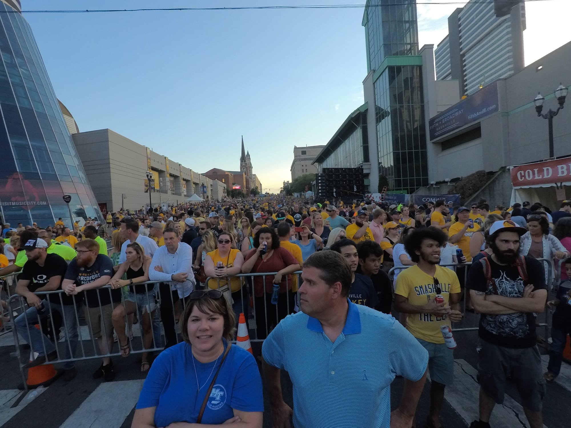 Nashville PACKED the streets of downtown for the Predators!!