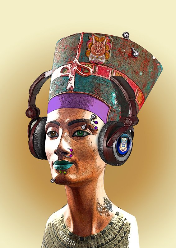 4. "Nefertiti królowa Egiptu jest fanką Queen"