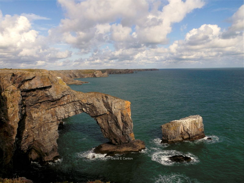 The Green Bridge of Wales in Pembrokeshire