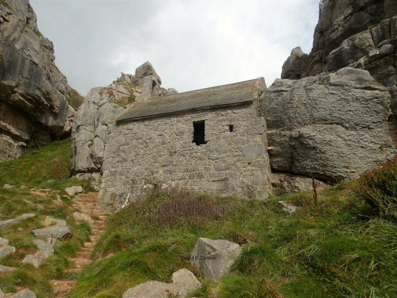 St Govan's Chapel in Pembrokeshire.