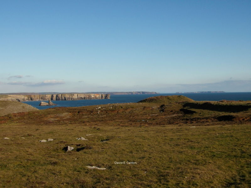 Church Rock, Stackpole Head, and Caldey Island in Pembrokeshire.