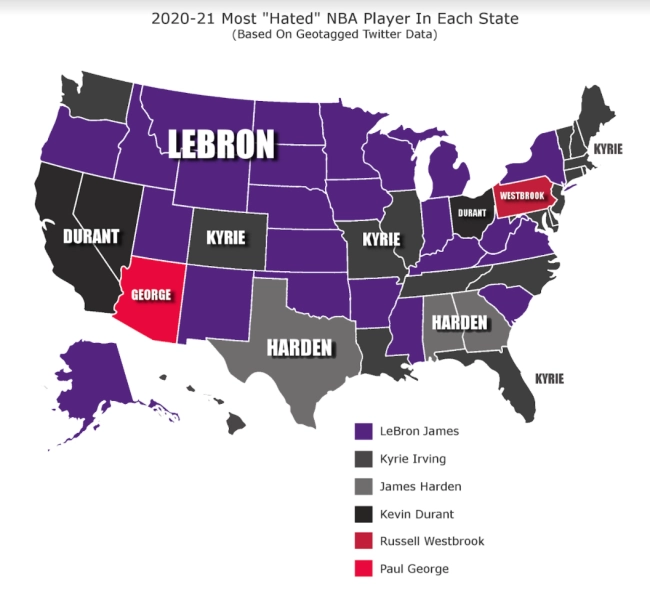 Reprint. Study Finds LeBron James Most Hated Player in the NBA