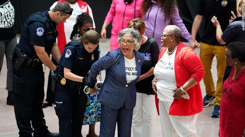 Ohio Shame. Leader of well known black hate group arrested for leading an insurrection on the Senate Hart Bldg.