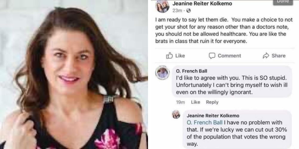 No wonder the blue state voters are so filled with hate. 'Let them die,' Washington state middle school teacher says of the unvaccinated.