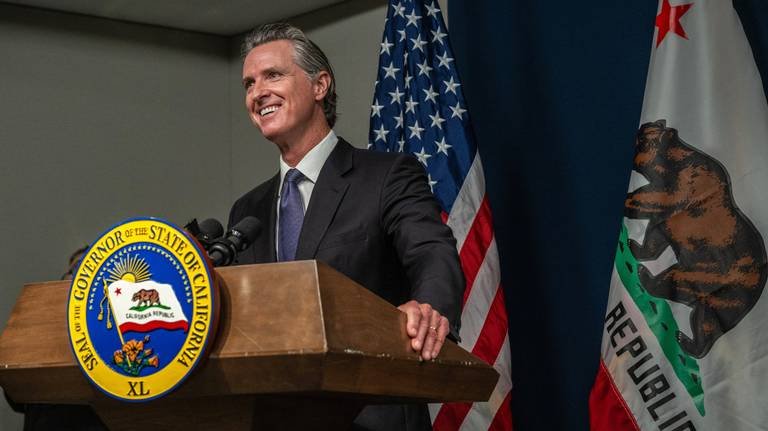 Is Gov. Gavin Newsom moving to the center as California becomes more liberal? No he's not.