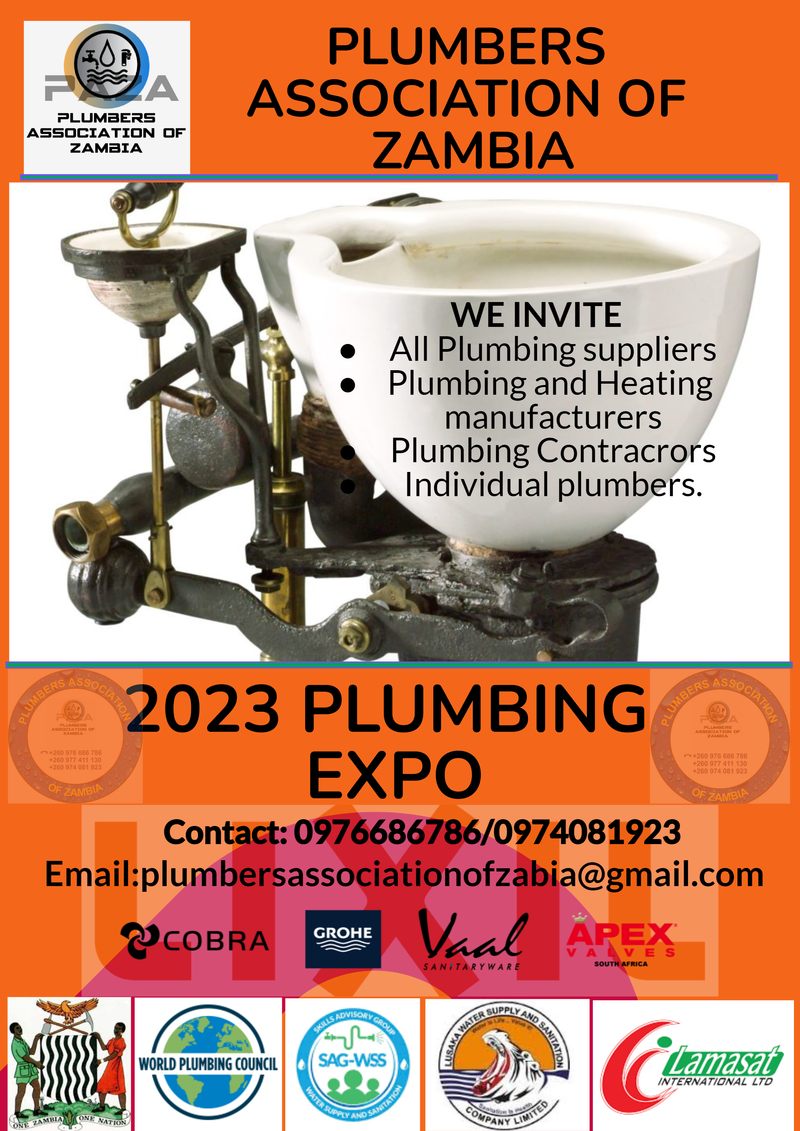 NATIONAL PLUMBING EXPO PLUMBERS ASSOCIATION OF ZAMBIA