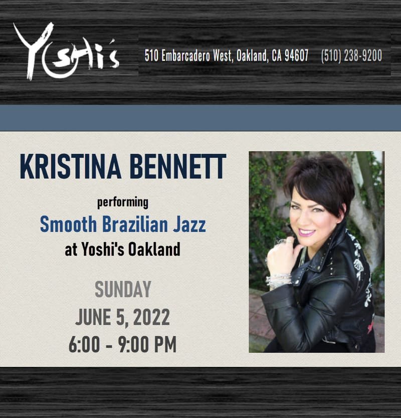 Yoshi's Oakland - Kristina Bennett