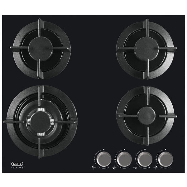 Defy Slimline 60cm Gas on Glass Hob DHG604