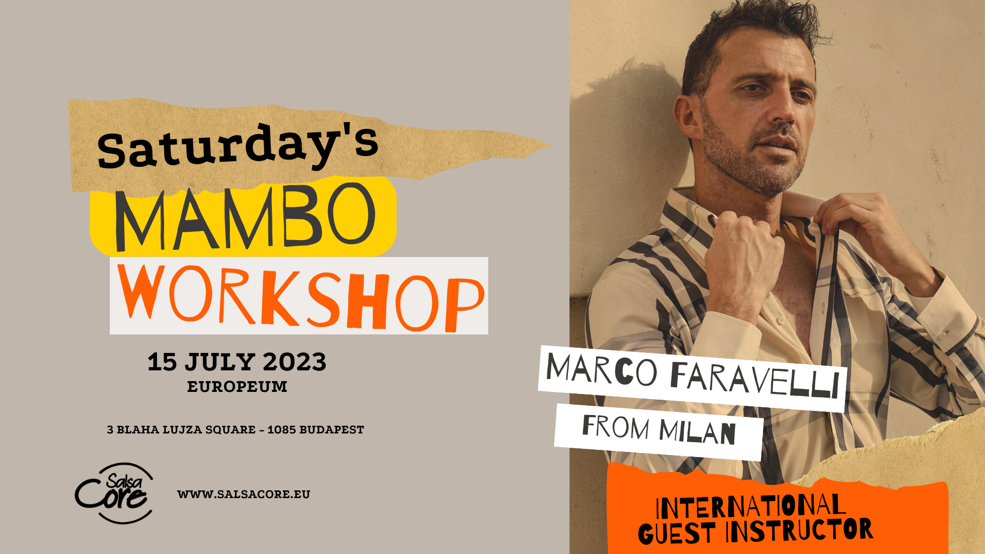 Mambo Workshop with Marco Faravelli from Milan