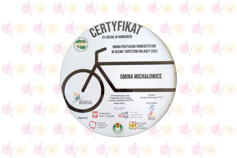 Gmina Michałowice wyróżniona w konkursie Gmina Przyjazna Rowerzystom