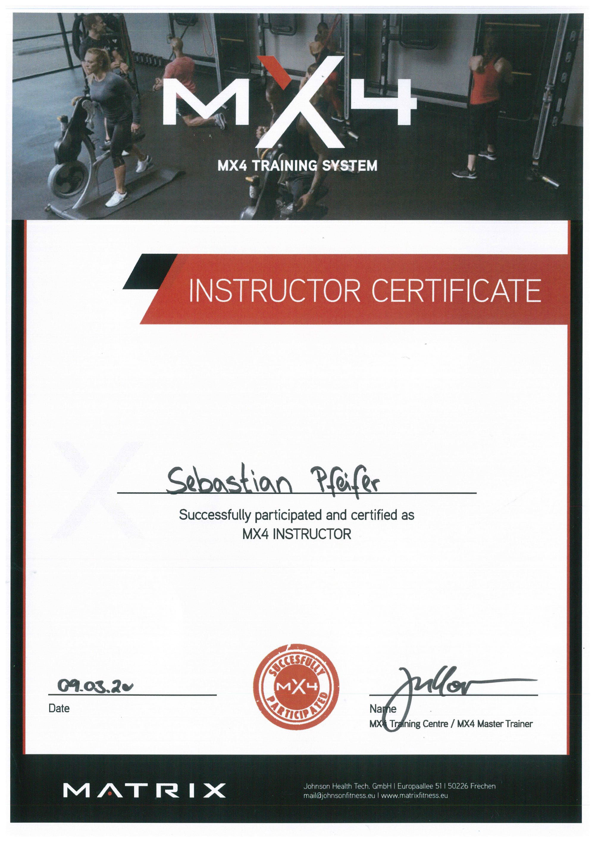 MX4 Zertifikat