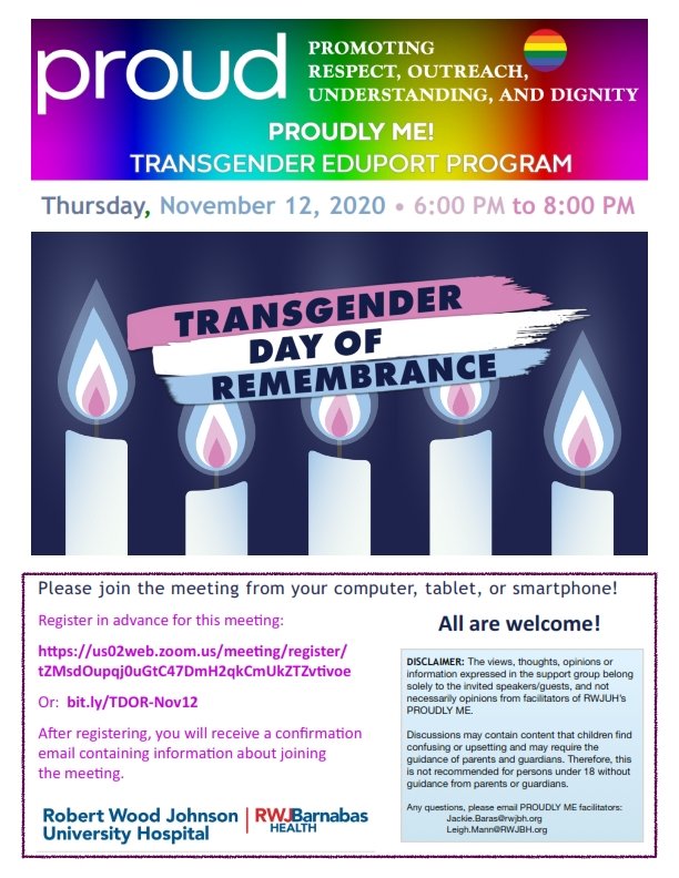 Proudly Me - Transgender Eduport Program
