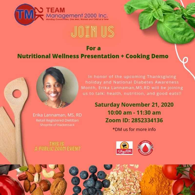 Team Management 2000 Inc. - Nutritional Wellness Presentation + Cooking Demo