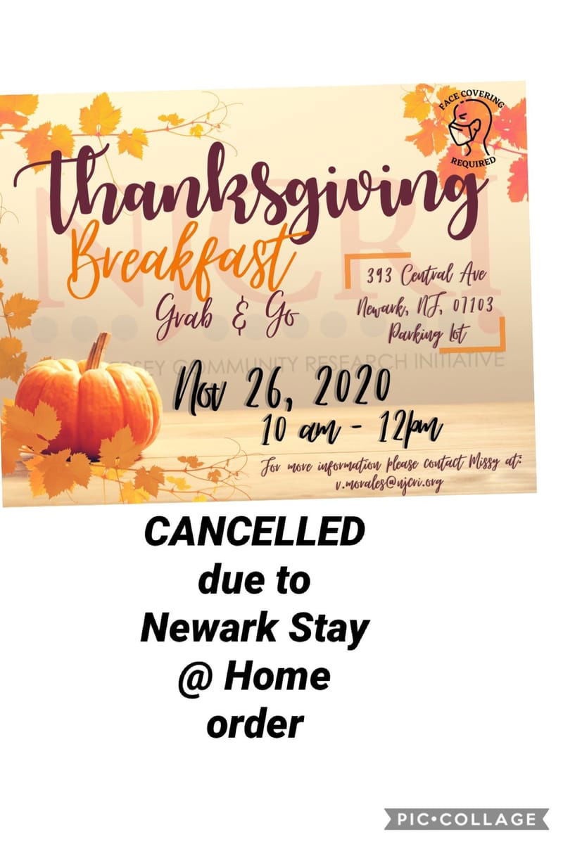 Thanksgiving Breakfast Grab-n-Go - Cancelled