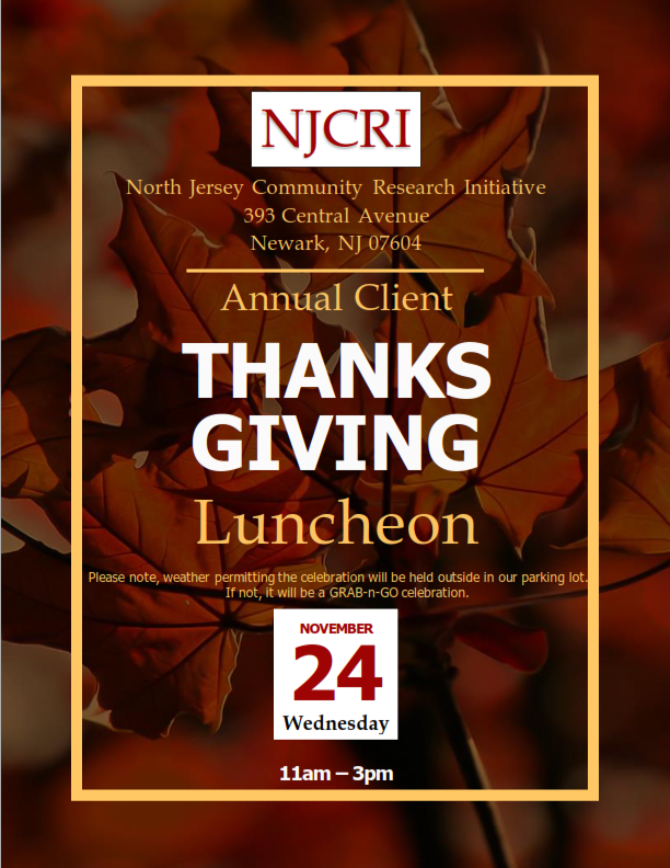 NJCRI Annual Client Thanks Giving Luncheon