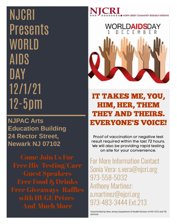 NJCRI's World AIDS Day Event