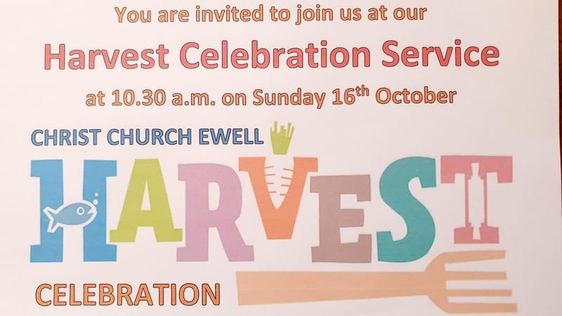 Harvest Celebration Service Sun 16th Oct @ 10:30am