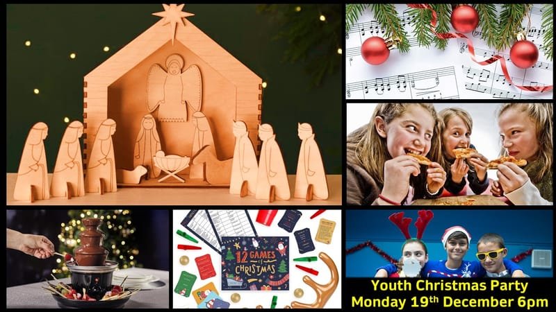 Christmas Youth Party (School Years 7 -13) Mon 19th Dec 6pm-8:30pm