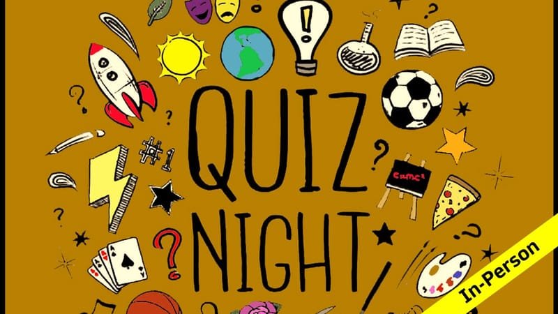 Quiz Night (In-Person)! Sat 30th Sept @ 7:30pm