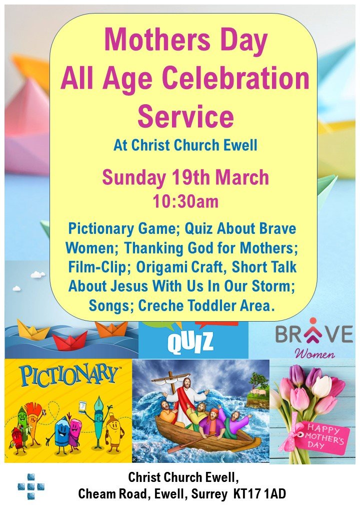 Mothers Day All Age Celebration Service 19th March @ 10:30am