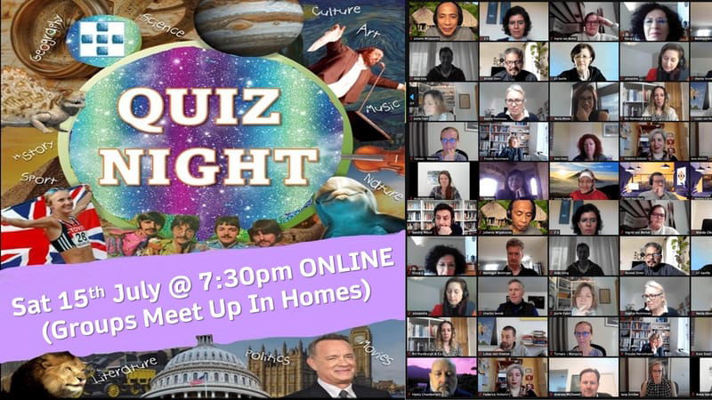 Zoom Quiz Night! Sat 15th July @ 7:30pm