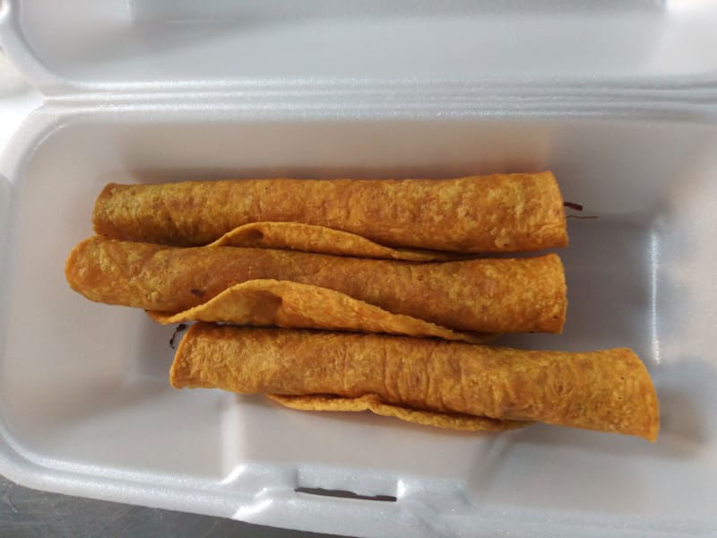 3 Rolled Tacos Plain