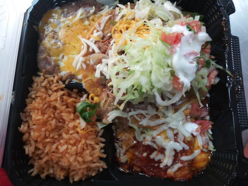 #5 Tostada & Enchilada