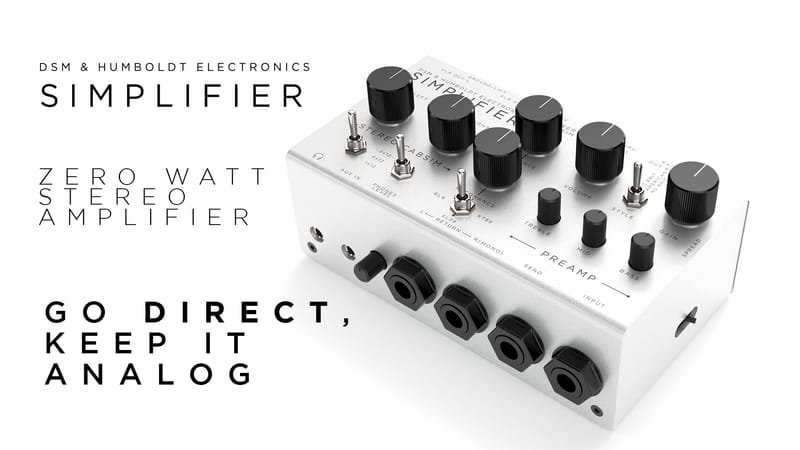 DSM & HUMBOLDT SIMPLIFIER, first zero watt stereo amplifier