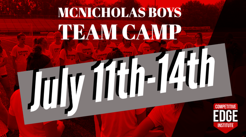McNicholas Boys Soccer Team Camp