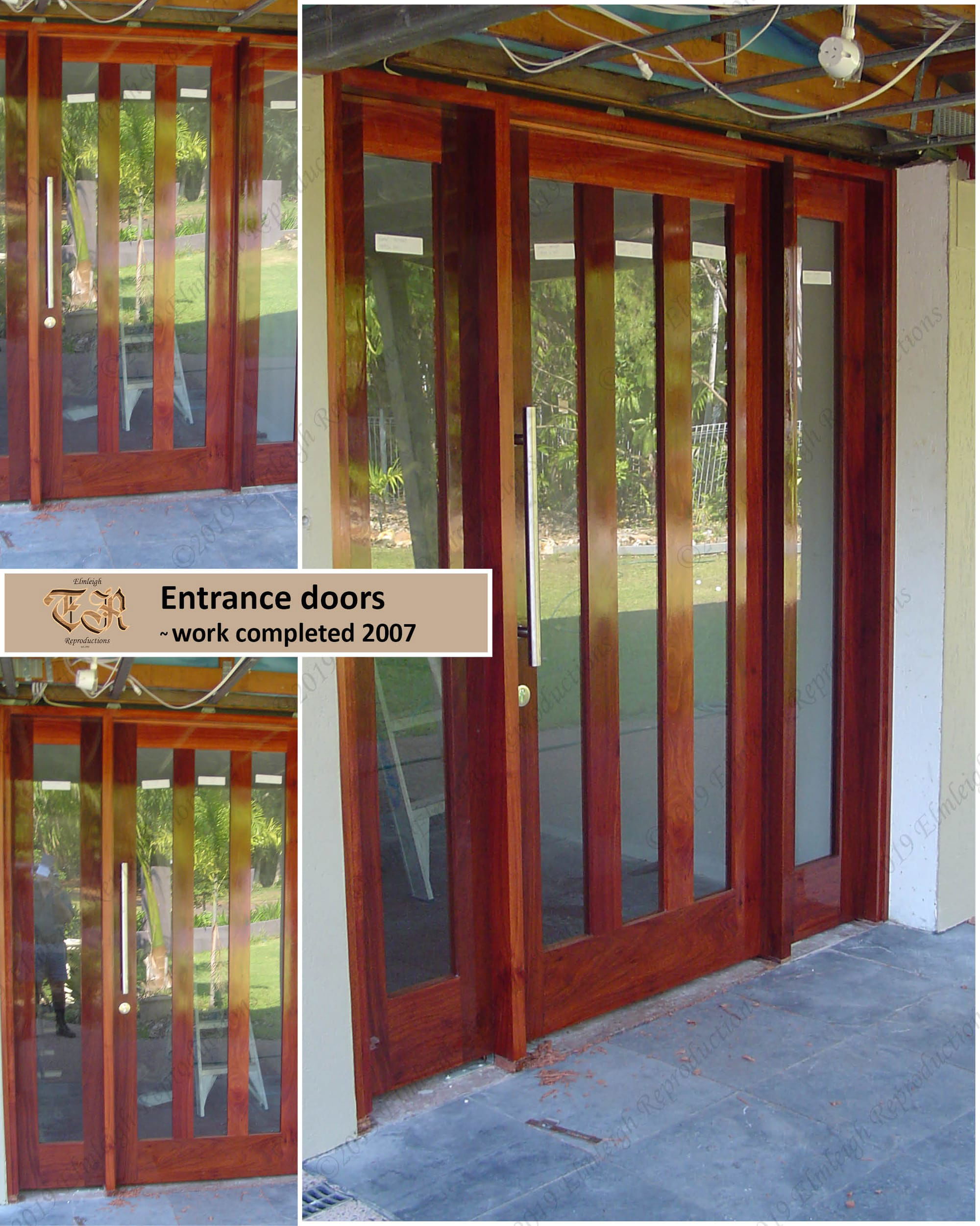 Jarrah entrance doors