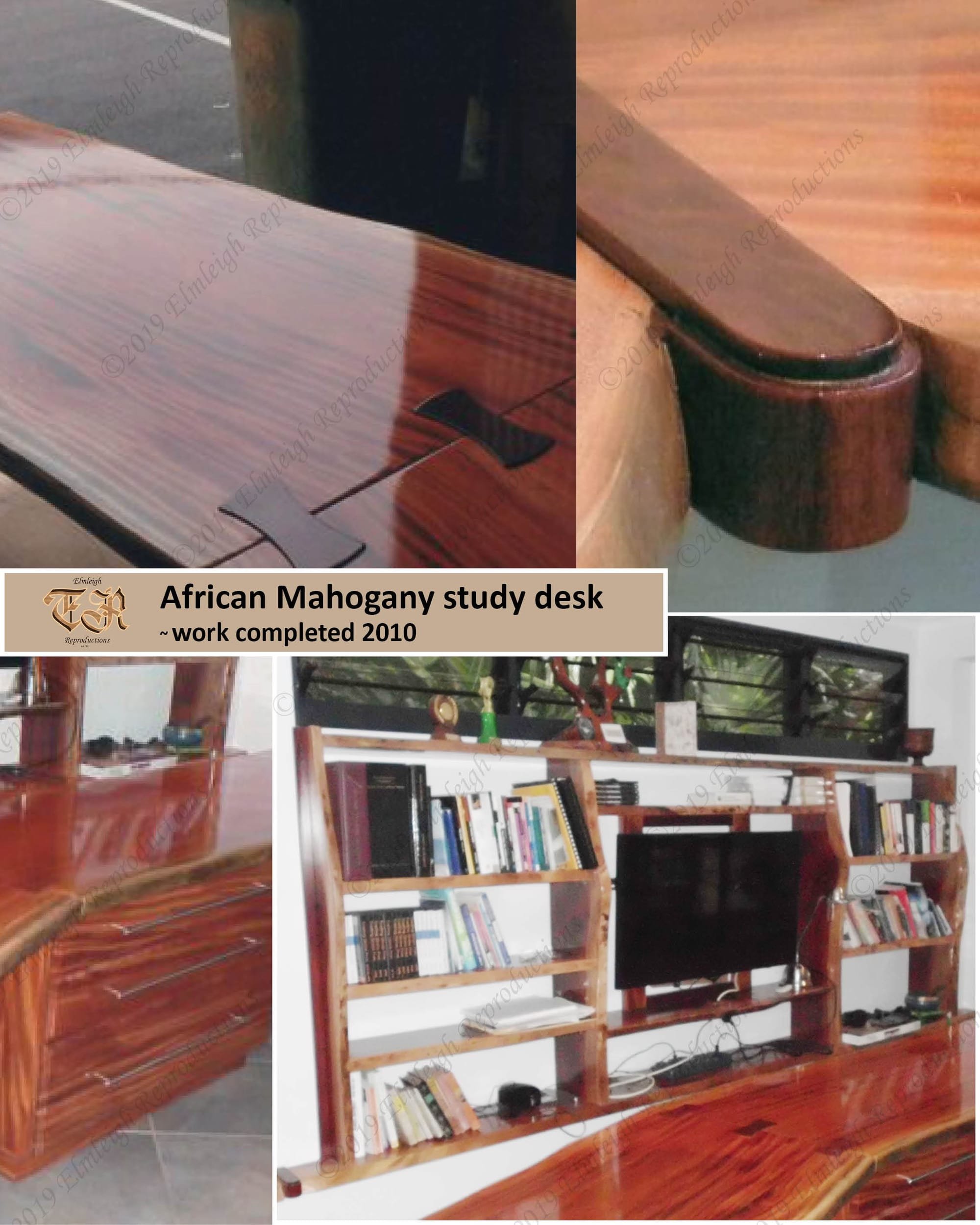 African Mahogany study desk