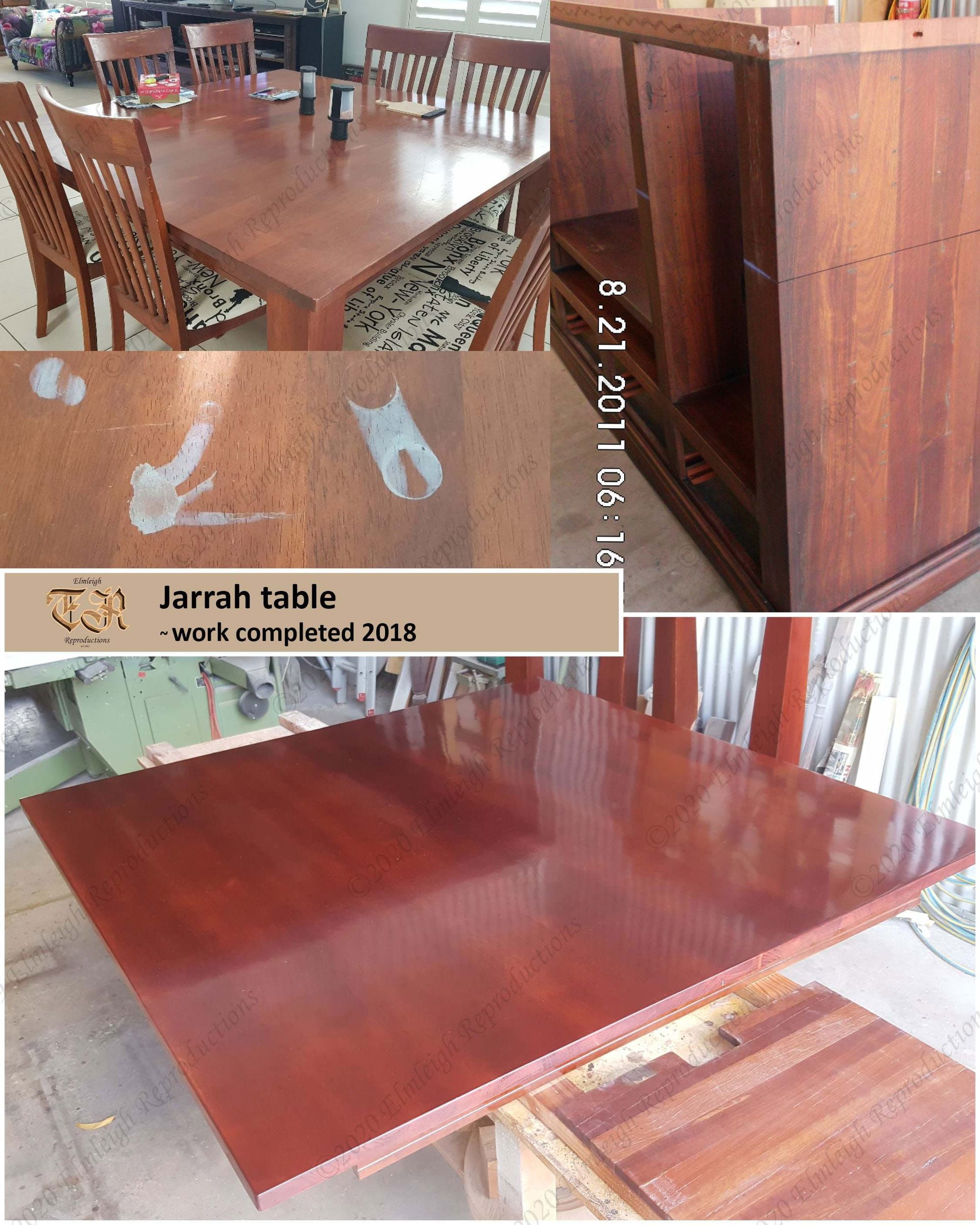 Jarrah table