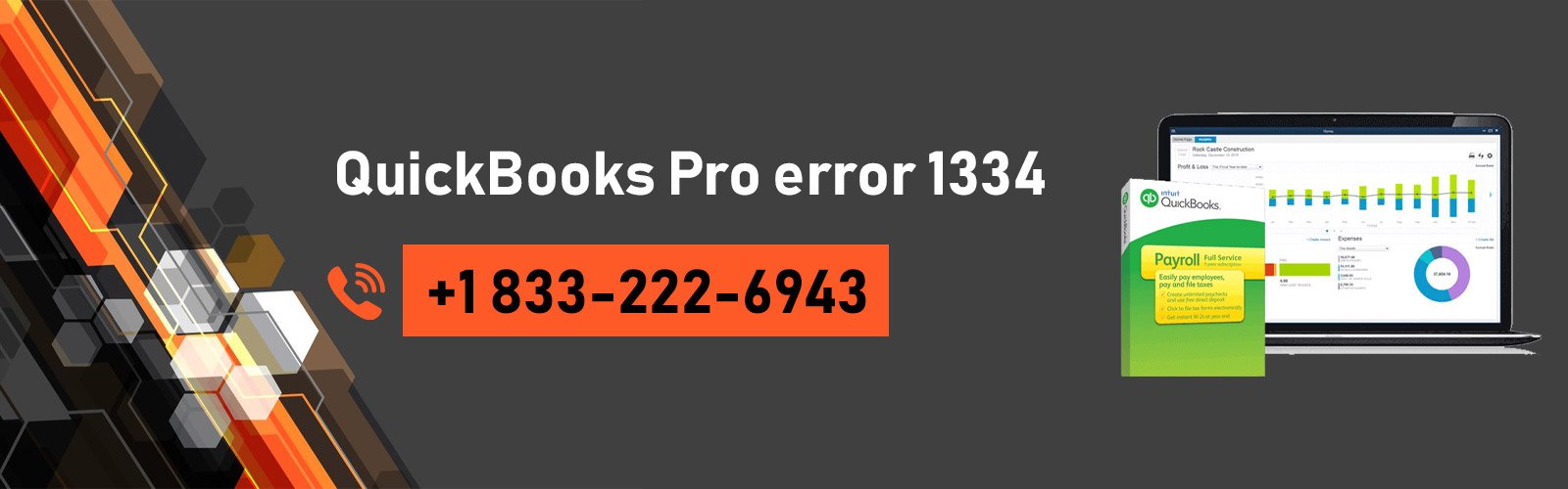 QuickBooks Pro error 1334: Get the error fixed instantly by our experts at +1 833-222-6943