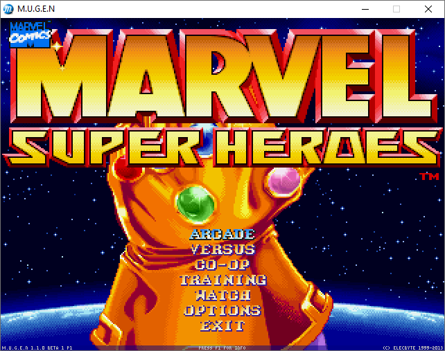 Marvel Super Heroes [MUGEN PLAYER]