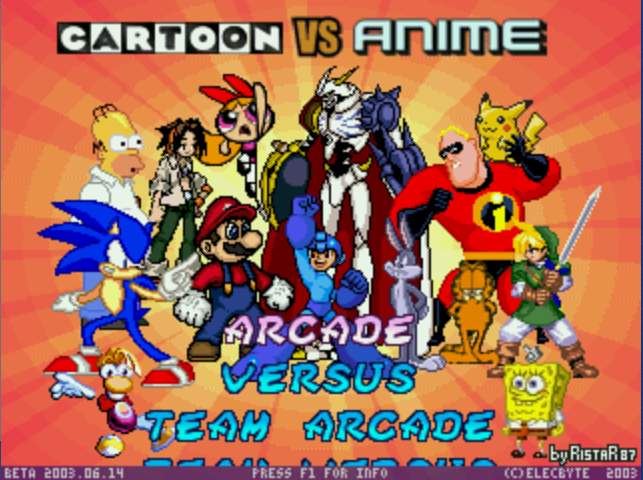 Cartoon vs Anime M.U.G.E.N