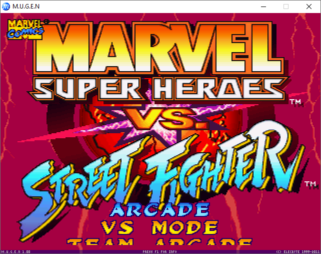 Marvel Super Heroes VS Street Fighter REBORN