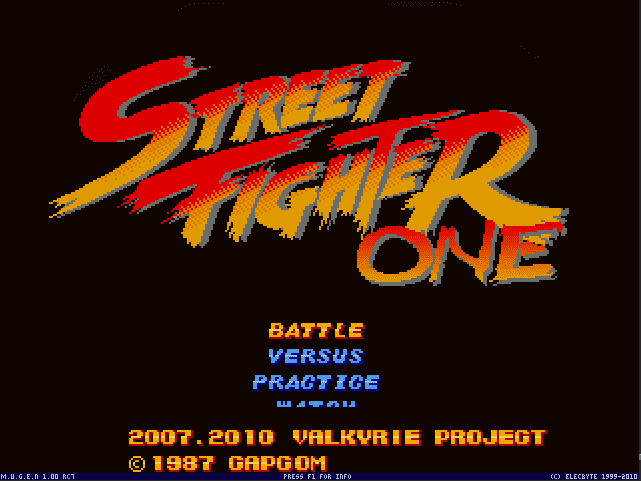 Street Fighter One - Valkyrie Project | MUGEN GAME