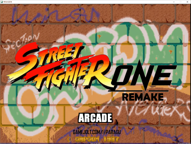 Street Fighter one Remake | Mugen Game by Paragu MUGEN
