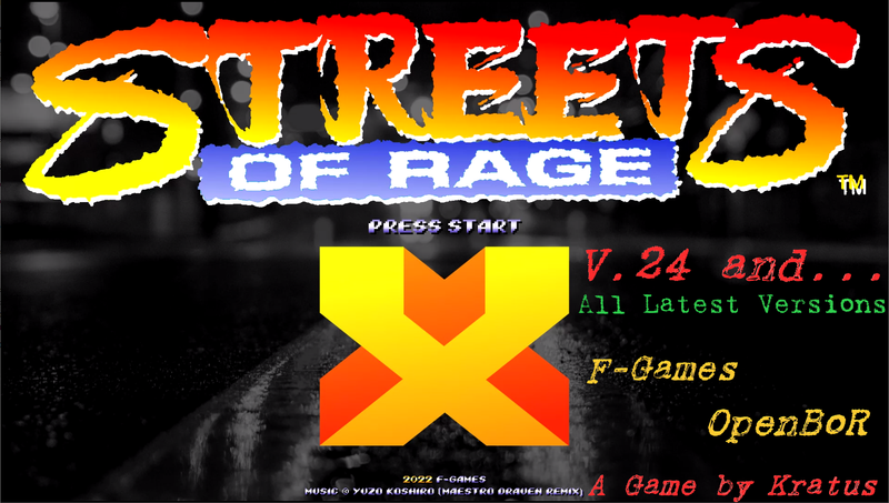 ⭐👉 Streets of Rage X All Latest Versions