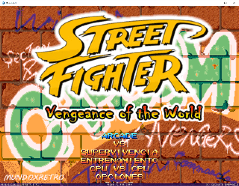 Street Fighter Vengeance of the World
