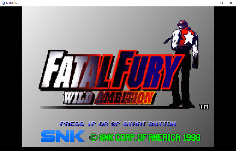 ⭐👉 Fatal Fury: Wild Ambition Mugen 98