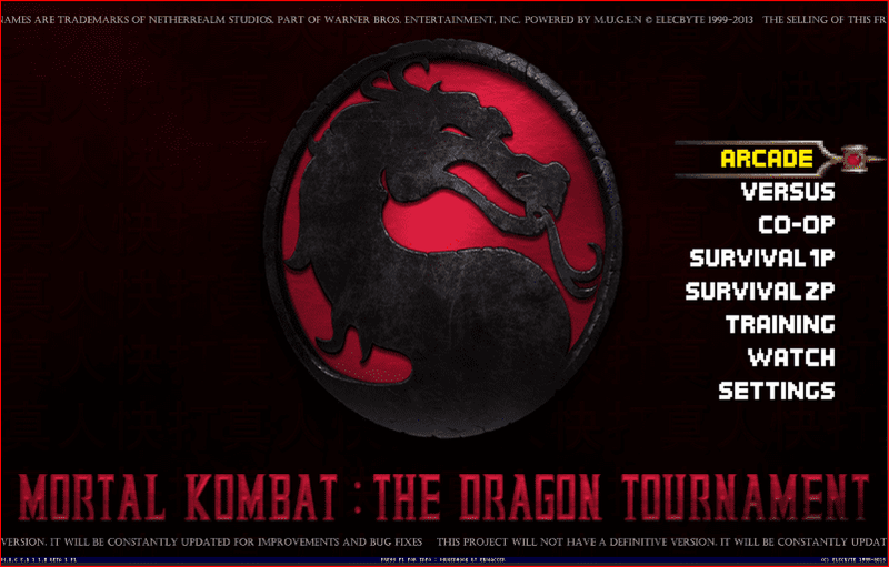 Mortal Kombat The Dragon Tournament