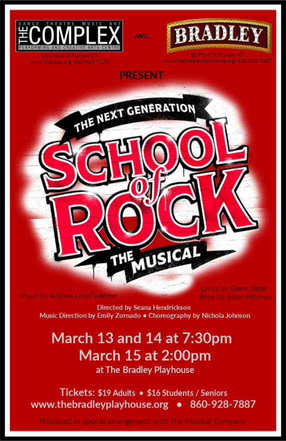 Preview: Andrew Lloyd Webber's "School of Rock The Musical" - The Complex at the Bradley Playhouse - POSTPONED!