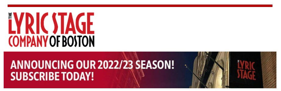 Lyric Stage Company of Boston Announces its 2022-2023 Season! (Boston, MA.)