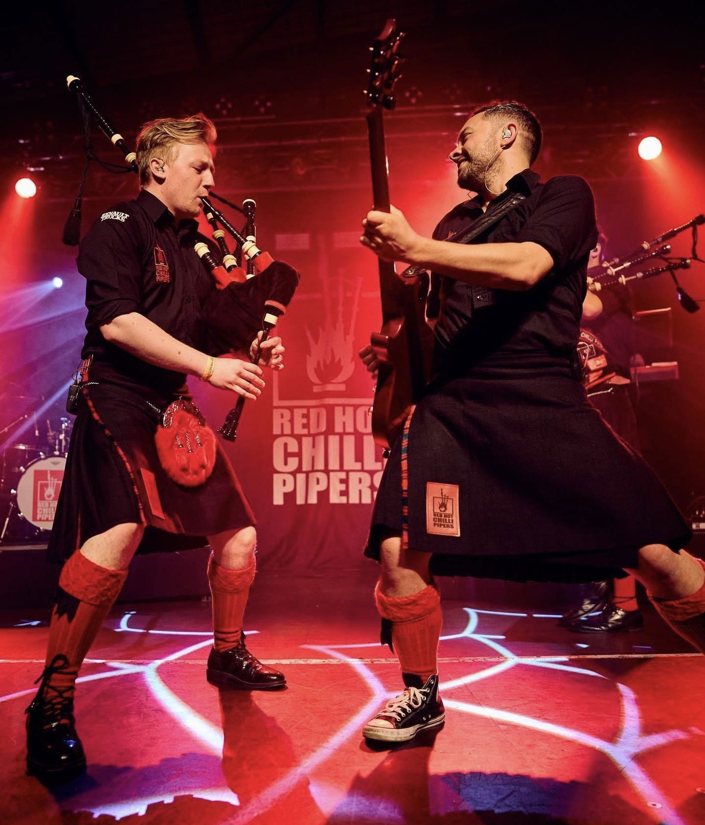 "The Red Hot Chilli Pipers" perform at Cary Hall (Lexington, MA.)