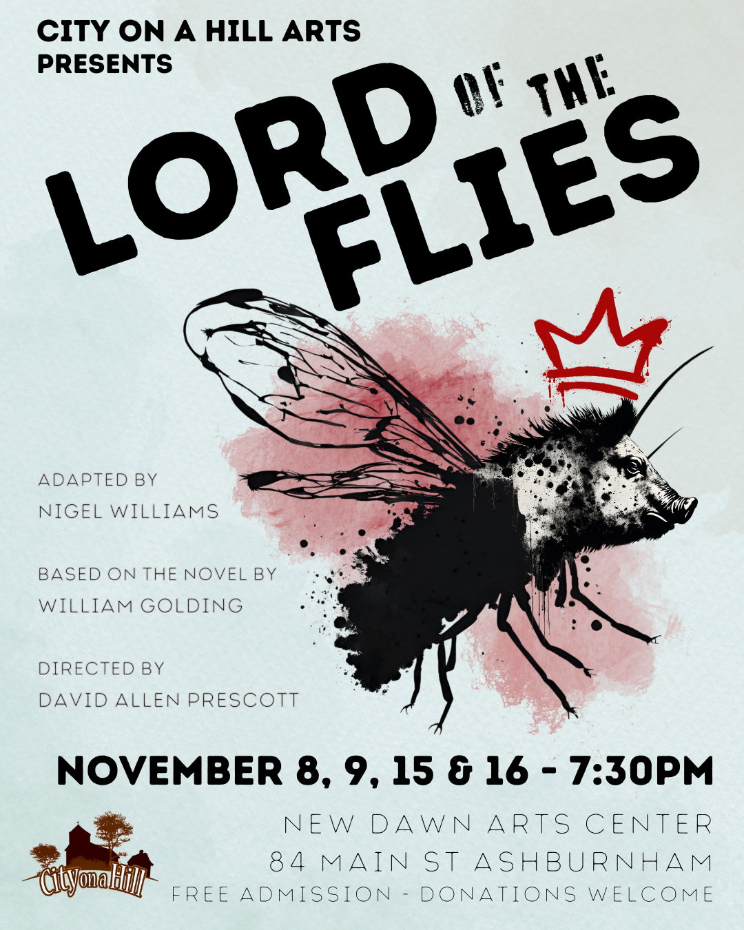 "Lord of the Flies" - William Golding, Nigel Williams - City on a Hill Arts (Ashby, MA.) - AUDITIONS