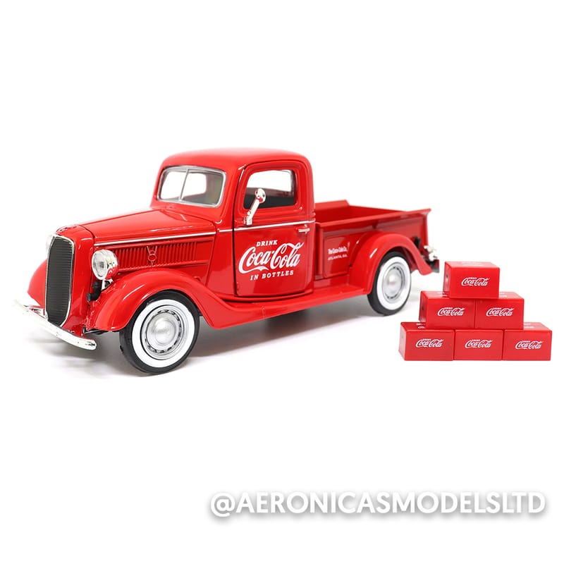 1937 Coca-Cola Bottle Truck 1:87 HO Scale Diecast Model Motor City Classics