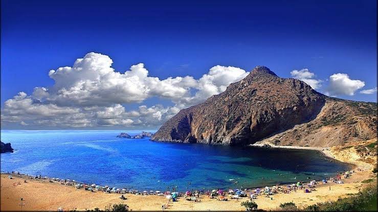 The Algerian coastline